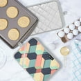 thumbnail image 5 of Yayeee Pot Holders Kitchen Heat Resistant with Pocket 7"x9.8" Cotton Oven Cooking Hot Pads, Pink Cubes, 5 of 7