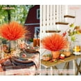 thumbnail image 3 of Autumn Picks,Fake Plant Grass Stems Artificial Monkey Grass Faux Onion Grass Fall Greenery Outdoor Fall Fake Leaves Outdoor Plants Fall for Landscaping,Garden Patio,Porch, Hanging Planter(Gold), 3 of 4