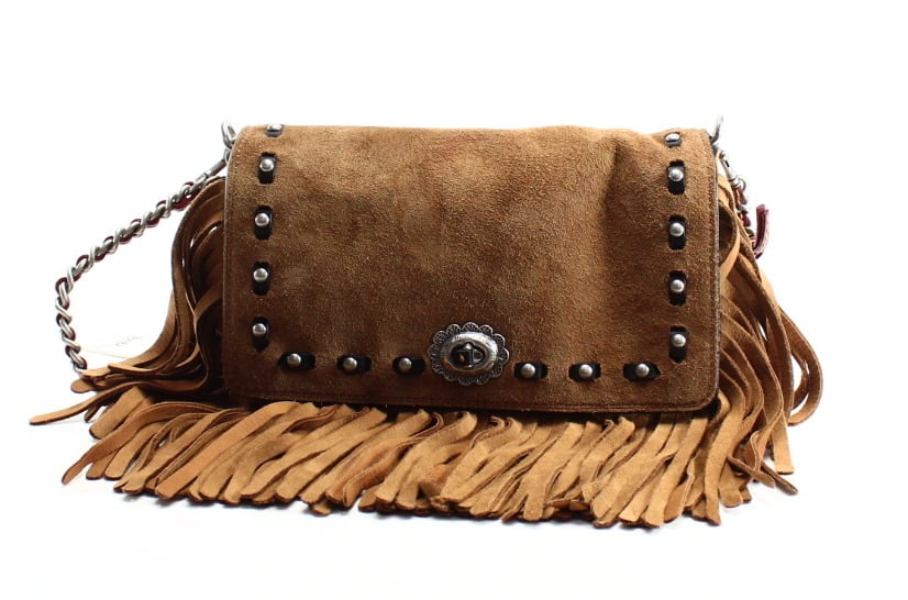 coach dinky with fringe