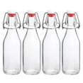 thumbnail image 1 of Botellas con tapa giratoria JOBVERT, 250 ml, paquete de 4, vidrio hermético, 1 of 7