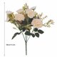 thumbnail image 2 of Ramo de flores artificiales Fotografía Prop Simulación Decoración floral Fiesta de bodas Flor falsa, Champán Advancent HA8205-04B, 2 of 6