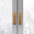 thumbnail image 3 of 2 pcs Oval Sliding Door Pulls Sliding Barn Door Handles Metal Sliding Door Handles, 3 of 9