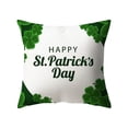 thumbnail image 2 of PEONAVET St Patricks Day Pillow Covers ,18"x18" Green Irish Plaid Holiday Spring Throw Pillow Covers Cushion Case Hidden Zipper Design for St Patrick's Decoration Home Bed Sofa, 2 of 7