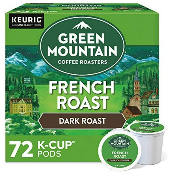 Green Mountain Coffee Roasters French Roast, Single-Serve Keurig K-Cup Pods, Dark Roast Coffee, 72 Count