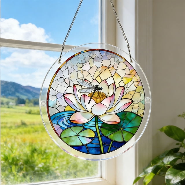 EGNMCR Home Decor, Room Decor, Wall Decor Acrylic Puzzle Colored Window Decoration Puzzle Window Plaque