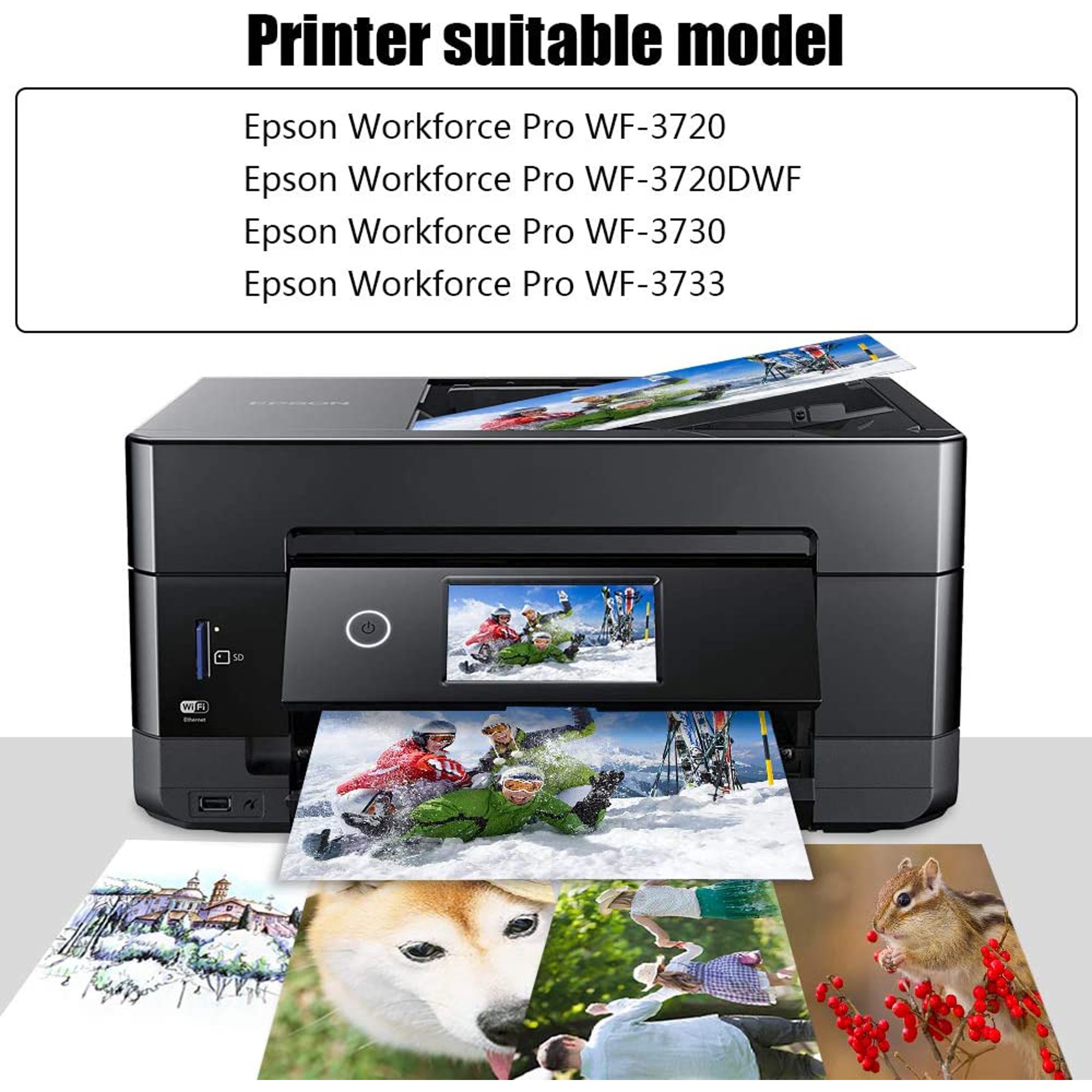 Noahark 2 Packs 702xl Remanufacture Ink Cartridge Replacement For Epson 702 702xl T702 T702xl Use For Epson Workforce Walmart Canada