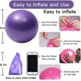 thumbnail image 4 of Fitness Ball Small Pilates Ball 25cm Yoga Ball Baby Soft Non-slip Fitness Ball with Pump Ball Fitness Ball Small Suitable for Yoga Home Office Seat Ba, 4 of 4