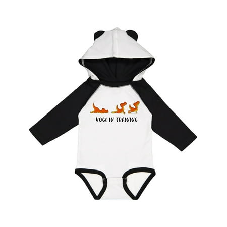 

Inktastic Yogi in Training Baby Tyrannosaurus Rex Gift Baby Boy or Baby Girl Long Sleeve Bodysuit