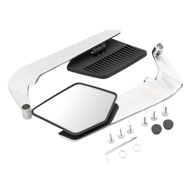 QHUDLV Motorcycle Rearview Mirrors, CNC Aluminum Alloy, High-Definition Glass, Universal Fit for Duke Models