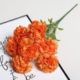 thumbnail image 4 of Real Touch Silk Flowers with Stems,For Wedding,Home Office Garden Decoration,Table Centerpieces,Floral Arrangements,Silk Carnations Flower Bouquets,Artificial Flowers Carnation Flower,Yellow,18.9", 4 of 8
