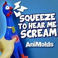 thumbnail image 3 of Animolds Squeeze Me Rubber Chicken Toy, Screaming, Novelty Squeaky, 2-Pack, 3 of 8