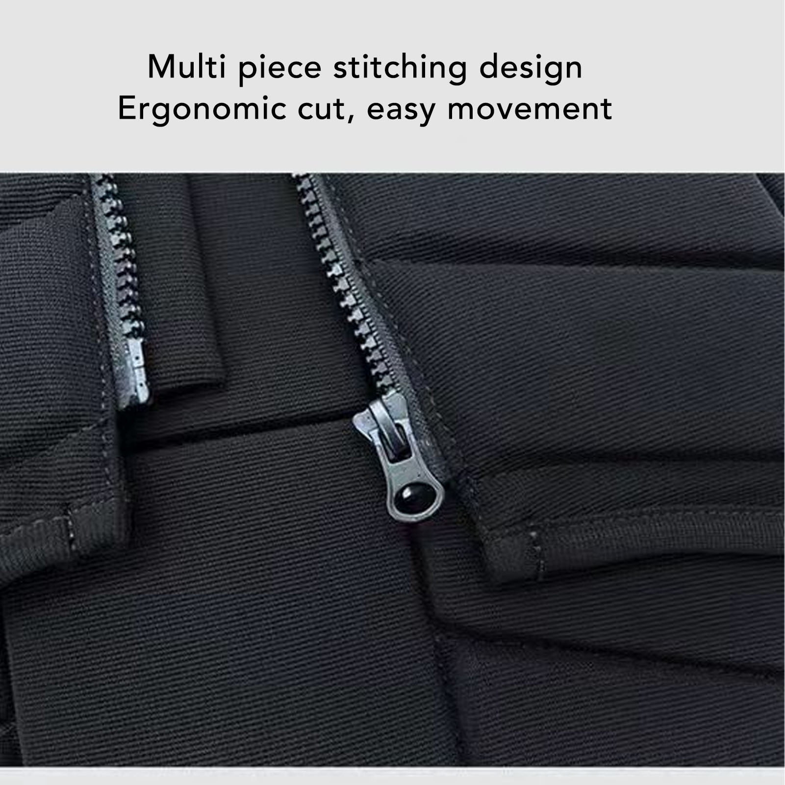 BIMZUC Equestrian Vest Professional Zip Closure Horse Riding Protective Vest Extended Padding Adult Black Size L (24.4 inches / 62 cm)