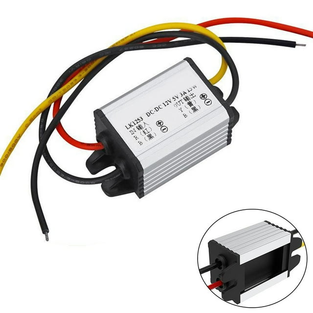 Lefu Convertisseur de Régulateur à Décompression CC/CC 12 V vers 3/6/7,5 V Module d'Alimentation Automobile