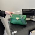 thumbnail image 1 of Bolso de mensajero para mujer, Bolso de hombro de PU con diamantes, Bolso cruzado de moda (verde), 1 of 7