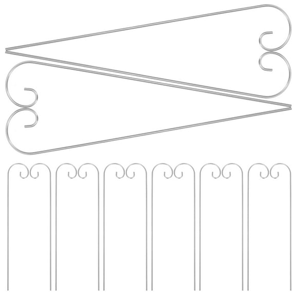 WASHWEPE 30-Pack Shepherd's Hook Plant Labels - Garden Markers for Outdoor Plants and Flowers