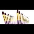 thumbnail image 5 of Pincel profesional de 20 piezas para pintura acrílica, óleo, acuarela, perfecto para tableros, pintura artística de cara/uñas, 5 of 5