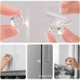 thumbnail image 3 of Jinsinto Transparent Round Drawer Pull Self - Adhesive Diamond Handle for Wardrobe 4pcs, 3 of 5