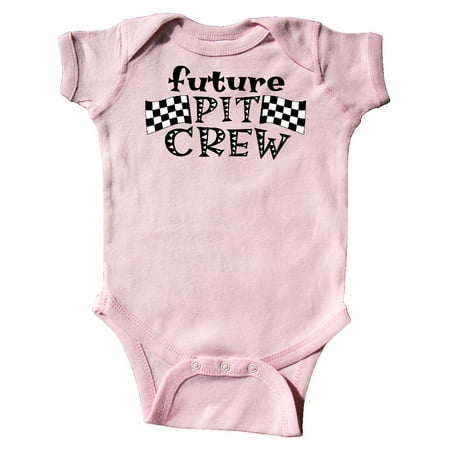 

Inktastic Future Pit Crew Racing Flags Gift Baby Boy or Baby Girl Bodysuit