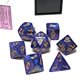 thumbnail image 2 of Chessex Dice: Polyhedral 7-Die Lustrous Dice Set - Purple w/gold CHX-27497 Chessex 469253971213, 2 of 2