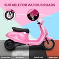 thumbnail image 5 of Roromall Kids Electric Moped Scooter, 24V 350W Ride on Motorcycle, Max Up to 14MPH, with Rear Brake, Twist Grip Throttle & LED Light, for Kids/Teens 8-12, 5 of 7