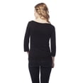 thumbnail image 2 of Scoop Neck 3/4 Sleeve Top, 2 of 3