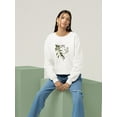 thumbnail image 2 of Catesby Bird Botanical Art Sweatshirt Women -Mark Catesby Designs, Female Medium, 2 of 4