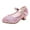 Pink, variant on Krdevn Girls Dress Shoes, Sparkly Mary Janes with Low Heel, School Dance Shoes for Fall Activities,Size:9.5-10 Years