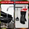 thumbnail image 4 of Guantes de Barbacoa Guantes Asador de Parrilla Guantes Manoplas para Horno Grado Alimenticio Silicona Aislamiento Térmico Resistente a Altas Temperaturas Antideslizantes BBQ Guante de Cocina, 4 of 4