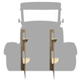 thumbnail image 2 of SC2628 Model T Coupe Front view Cardboard Cutout Standee Standup, 2 of 2
