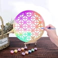 thumbnail image 4 of 12inch Laser Cut Wooden Wall Sculpture Torus Wall Art Home Decor Sacred Rhombus Geometry Meditation Spiritual Symbol Unfinished for Housewarming Home Office Studio Decoration Rhombus, 4 of 7