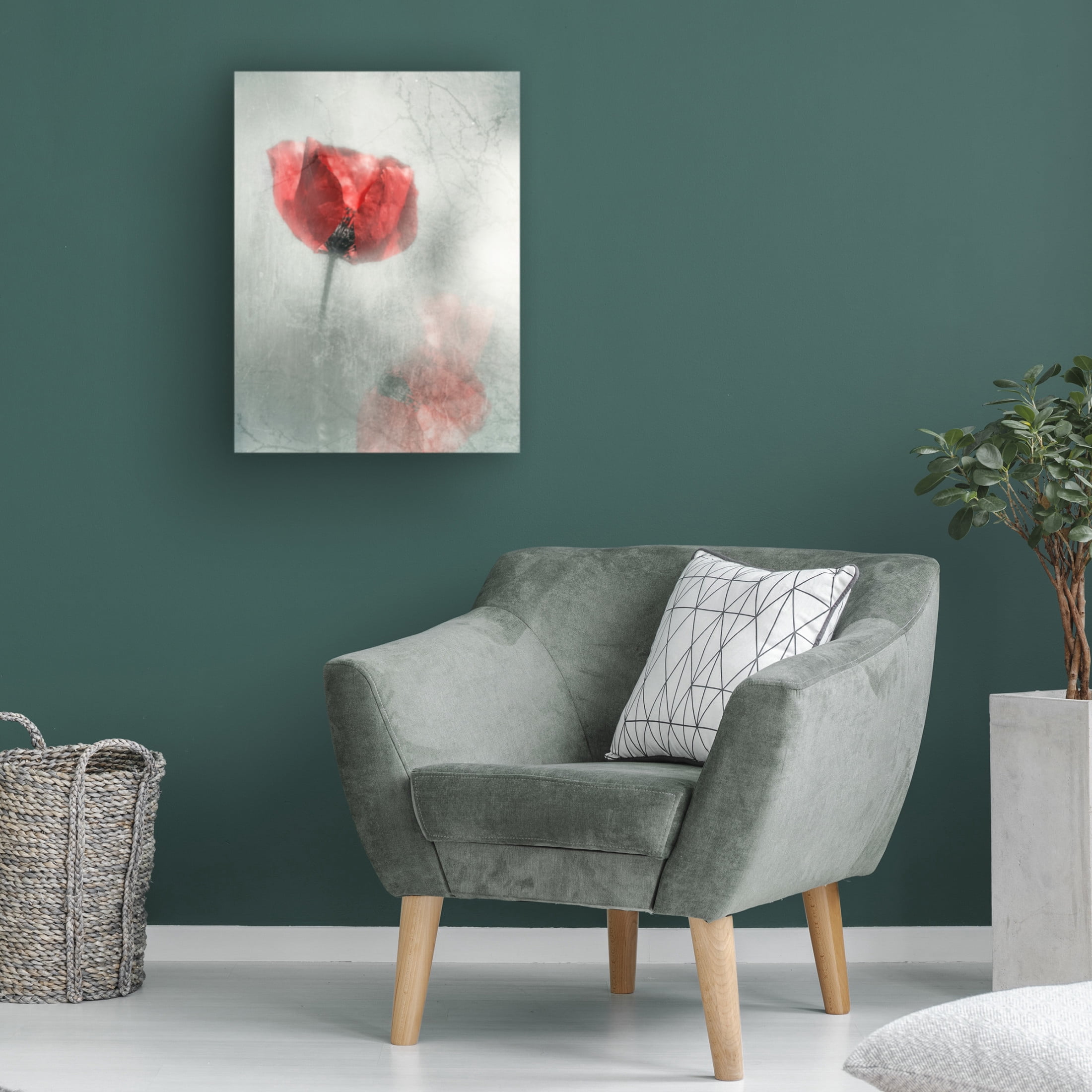 Canvas Wall Art - Desislava Ignatova 'Poppies' Wall Art for Living Room, Bedroom, or Office Décor by Trademark Fine Art - 24 x 32 Inches