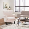 thumbnail image 3 of Spirit up Art 29" Wide Fabric Tufted Armchair in White, 3 of 7