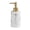 White, variant on DQQ153 Simple Ceramic Straight Soap Dispenser Hotel Club Bathroom Lotion Press Pump Bottle