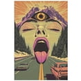 thumbnail image 3 of 1pc, Frameless Vintage Psychedelic Acid Highway Canvas Poster -  Surreal Wall Art with All-Seeing Eye Design, 12x18 Inches, Perfect for Living Room, Bedroom, or Home Office Decor, Bedroom Wall Art, 3 of 5