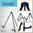 thumbnail image 3 of U.S. Art Supply 14" High Exhibitor Steel Tabletop Instant Display Easel - Portable Tripod Stand Paintings Pictures Signs, 3 of 6