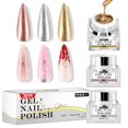 thumbnail image 1 of Set de Esmaltes de Gel NXJ INFILILA Brillantes en 3 Colores Metálicos, 1 of 7