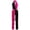 Hot Pink, variant on Women's 70s Disco Jumpsuit Color Block Hippies Rompers Sequin Fringe Long Pants Latin Dancewear Purple S