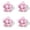 Pink 4PCS, variant on Fashion Flower Drop Oil Brooch Collar Pin Korean Alloy Pearl Corsage Fashion Pearl Cactus Corsage Women's Suit Coat Brooch Jewelry 1pc, 1.77x1.57 inch, Pink 4PCS