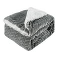 thumbnail image 1 of Flannel Reversible Blanket For Watching Couch Sofa Bed Plush Fuzzy Cozy Soft Blanket Pattern Blue 120cm X150cm, 1 of 9