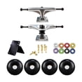 thumbnail image 2 of koolsoo Camion de Planche à Roulettes en Alliage 5 Pouces Roulement ABEC-11 Longboard Planche à Roulettes Roues Clés Plaquettes Noir, 2 of 9