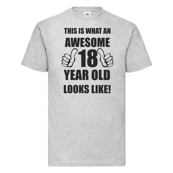 Sam Soft 18Th 18 Years Old Eighteenth Birthday Gift Presents Mens Awesome T-Shirt Unisex Cotton Tee, Full size S-5XL