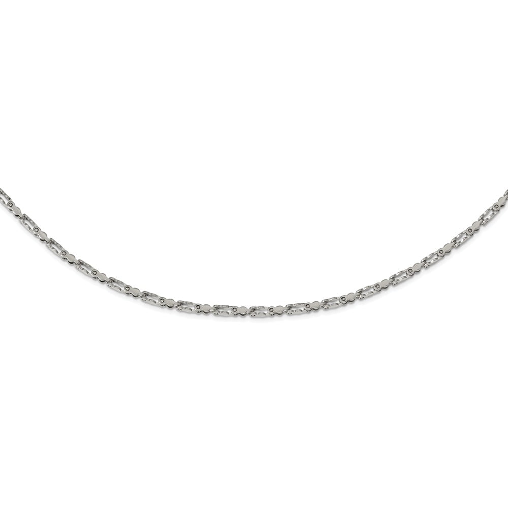 Stainless Steel Polished Fancy Link 20in Chain; 20 inch; Lobster (Fancy)  Clasp; for Adults and Teens; for Women and Men