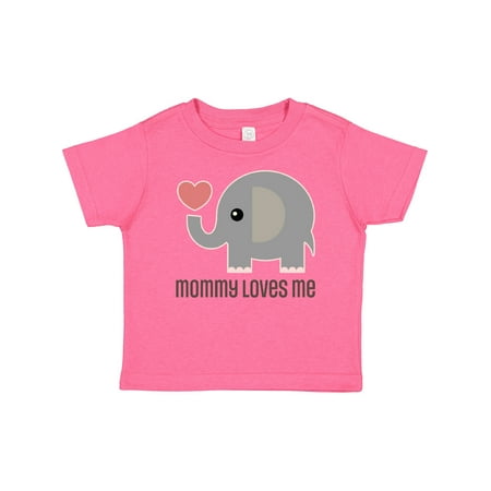 

Inktastic Mommy Loves Me Elephant Gift Baby Boy or Baby Girl T-Shirt