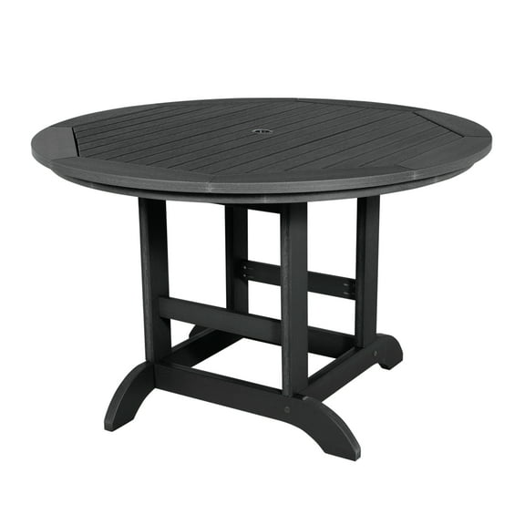 Highwood's 48" Round Dining Table - Dining Height, Outdoor, Eco-friendly, Synthetic Wood