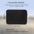 thumbnail image 2 of Funda para portátil de 15 pulgadas para MacBook Air de 15,3 pulgadas (modelos 2024 y 2023, con chip M3 y M2), A3114 y A2941, con espuma viscoelástica y transporte portátil., 2 of 4
