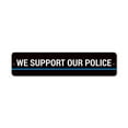 thumbnail image 2 of We Support Our Police Novelty Decor, Metal Wall Sign - 4x18 Inches, 2 of 4