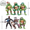 thumbnail image 2 of Figuras de acción KLUKGE Turtles, paquete de 6, 12 cm, PVC multiariculadas, 2 of 6