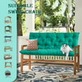 thumbnail image 3 of XXLYY Three Seat Swing Replacement Cushions, Porch Swing Cushions, Thickened Waterproof Polyester Fabric Bench Cushion with Ties, Replacement Cushion for Outdoor Patio Swing, 3 of 7
