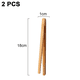 thumbnail image 2 of Pinzas para tostadas de bambú reutilizables, pinzas para tostadora de madera para cocinar y sostener, utensilio de cocina Ideal, 2 of 5