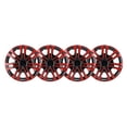 thumbnail image 1 of Cubiertas De Ruedas De Cubo, Elegante Instalación De Rojo Negro Fácil De Piel Duradera Para Camiones, 1 of 7